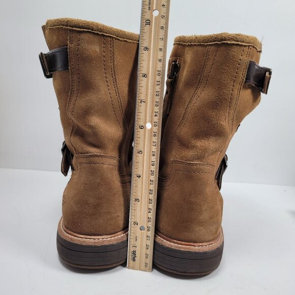 UGG Jaren Men's Brown Suede Leather Mid-Calf Boots S/N1017253 US Size 12 - Picture 10 of 11